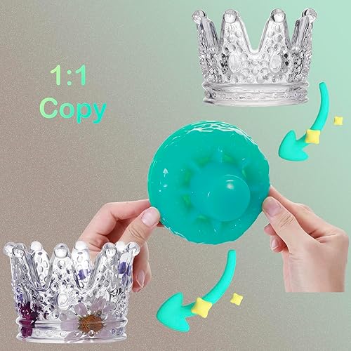 Miniatura 8 de BBDINO Kit de fabricación de moldes de silicona, silicona líquida súper elástica de 2.42 libras para hacer moldes, moldes de platino de curado