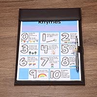 Vista 5 de PATIKIL Portapapeles de cuero sintético A6 de 8.7 x 4.7 pulgadas, organizador de documentos legales, organizador de documentos para oficina