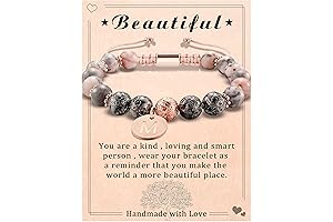 Inspirational Bracelets for Girls - Beaded Letter Bracelet - Best Friend Graduation Gifts