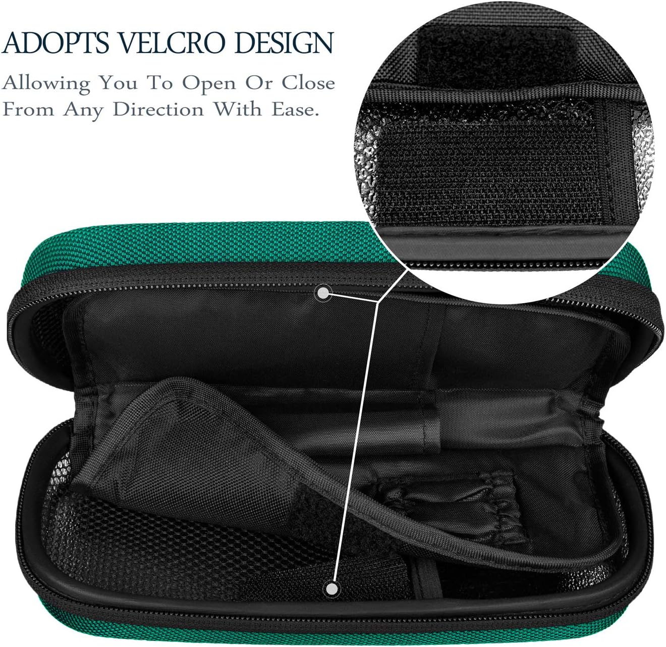 SHBC Insulin Cooler Travel Case for Diabetic Organize Medication Insulated Cooling Bag with 2 Ice Packs Green image 5