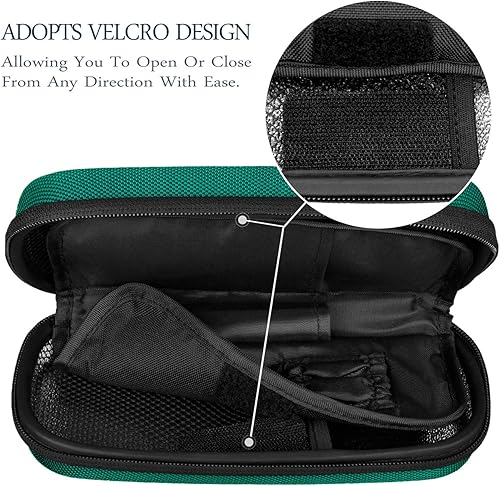 Miniatura 5 de SHBC - Estuche enfriador para viajar, organizador de medicamentos para diabéticos, bolsa refrigerante con aislamiento con 2 paquetes de hielo, color