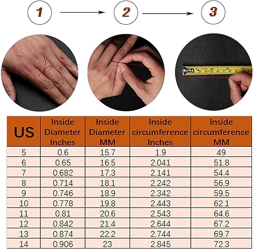 Miniatura 7 de Mens Fidget Rings Anxiety Spinner Rings for Men Classic Chain Rings for Women Teen Titanium Steel Ring