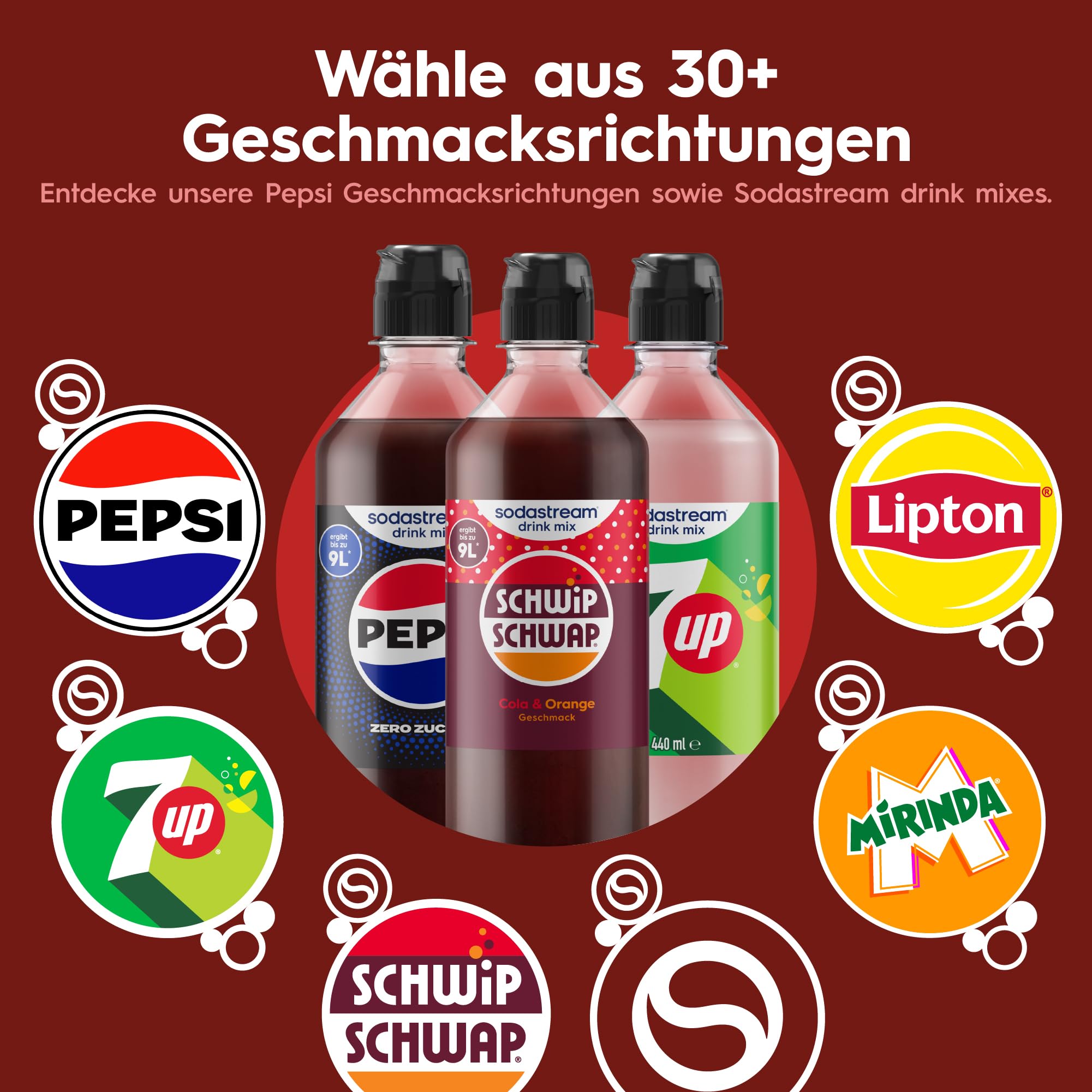SodaStream drink mix Schwip Schwap · Cola-Orange Getränkesirup für Wassersprudler · 4 x 400ml