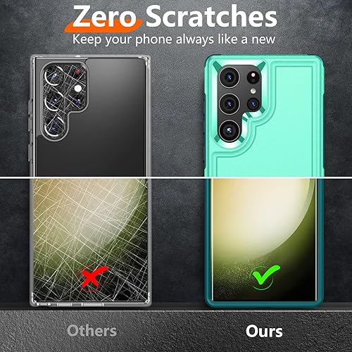 Miniatura 4 de Red2Fire Funda para Samsung Galaxy S23 Ultra, a prueba de golpes de grado militar con 2 unidades protector de pantalla suave + protector de lente