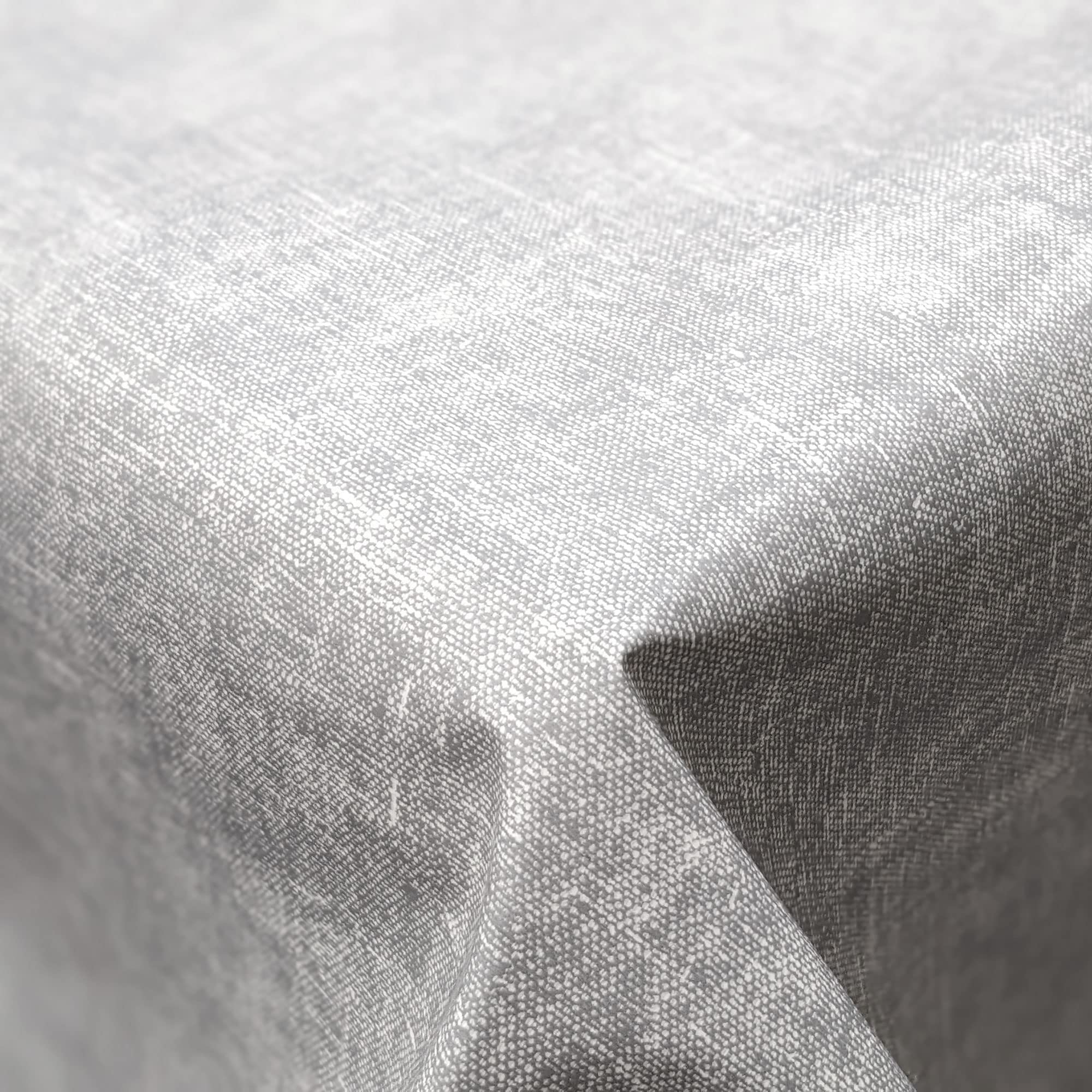 Qpc Direct Grey Linen Effect Pvc Oilcloth Table Cover Vinyl Tablecloth, 140 X 250Cm Rectangle