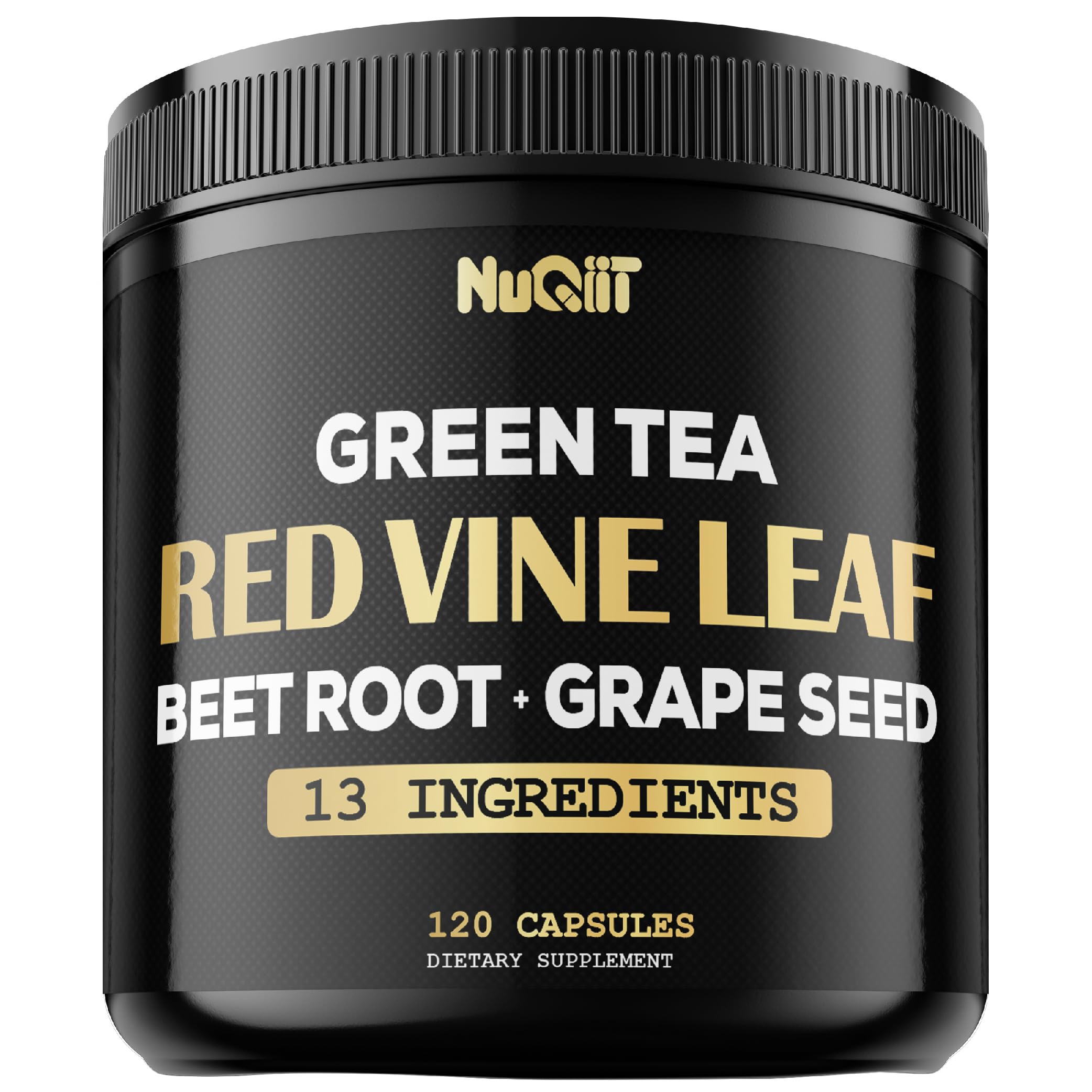 Red Vine Leaf Extract 15000mg Beet Root 3000mg Organic Green Tea 3000mg Supplement & More - Support Heart Health, Strength, Immune System & Body Management - 120 Vegan Capsules for 2-Month Supply