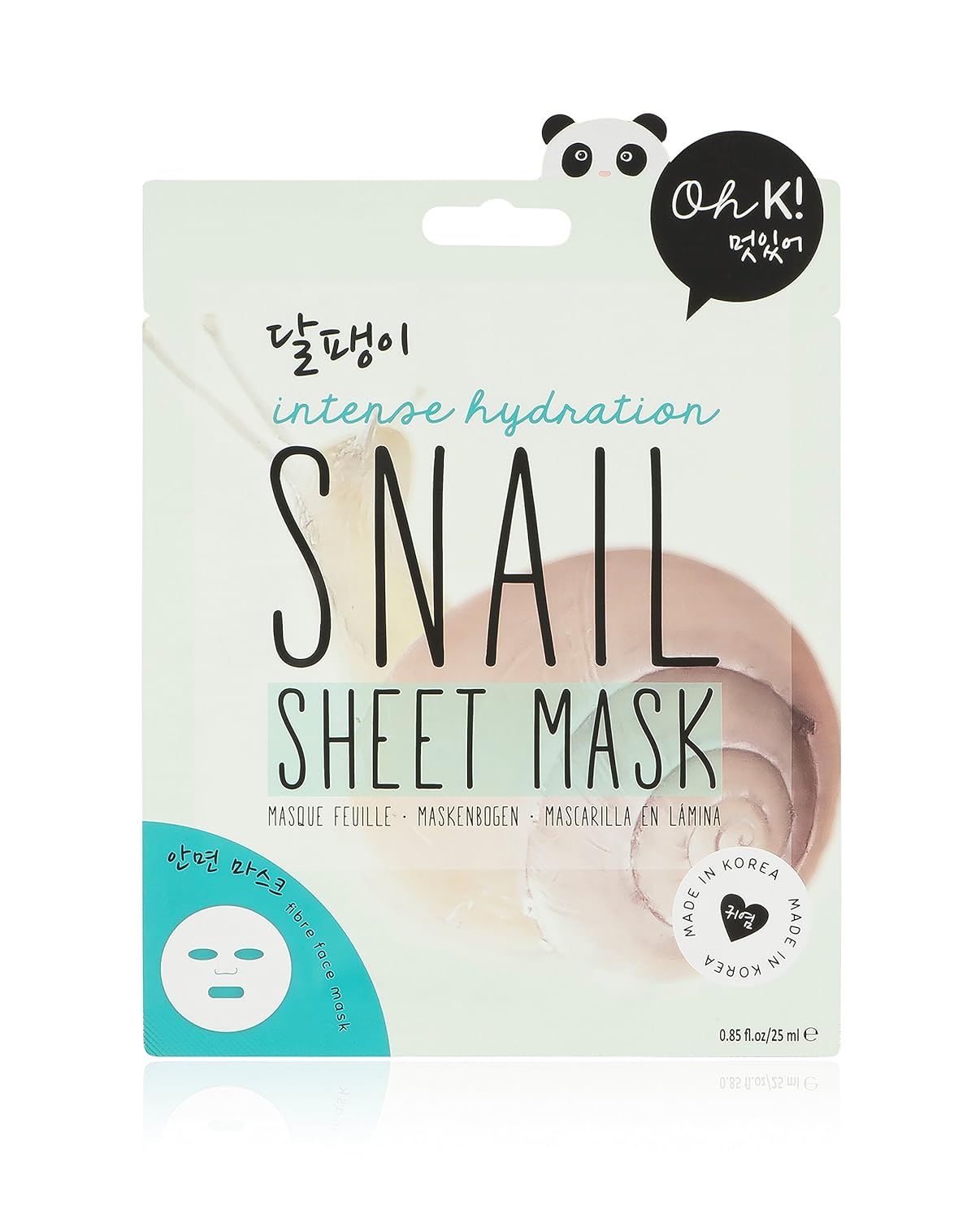 Oh K! Korean Snail Mucin Fiber Face Mask detailed view