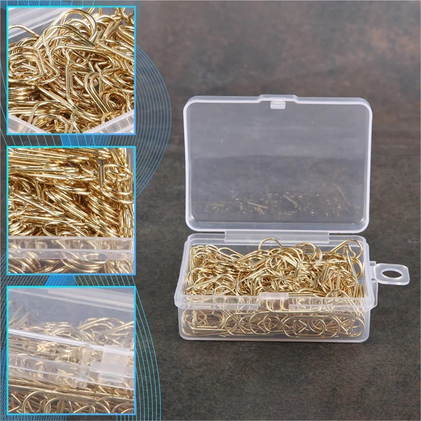 Lot de 150 trombones en métal en forme de cœur pour bureau et fournitures scolaires pour bureau, école, maison
