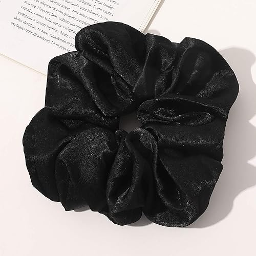 Miniatura 9 de Scrunchies - Lazos para el cabello para mujeres, coleteros grandes de satén de seda, extragrandes, gigante, de gran tamaño, lindo Scrunchy para