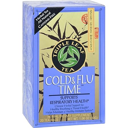 Triple Leaf Tea Triple Leaf Tea, Inc. Cold & Flu Time Tea (no Ma Huang) 20 BAG (Pack of 6)