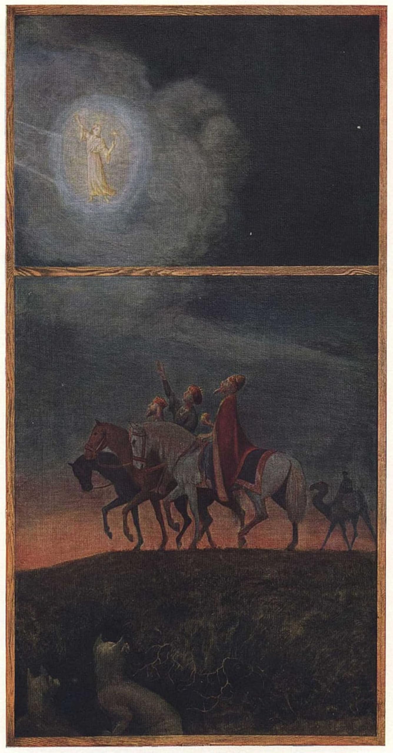 ARTXLXXBN Famous Prints Artwork Pictures Poster Painting Art Three Wise Mann by Hans Thoma Artwork Landscape Pictures for Home Decor 60x90cm