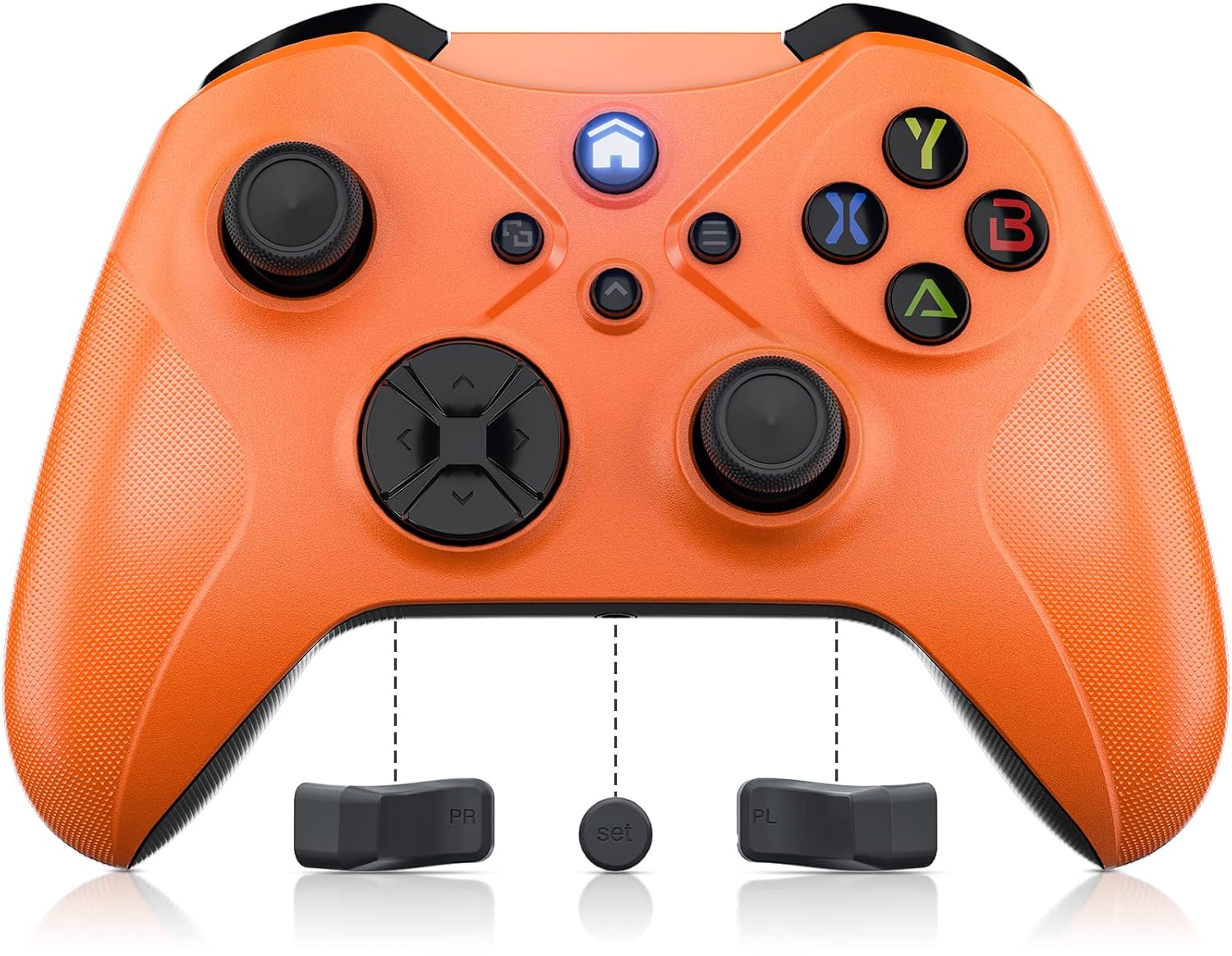 LENISUOLE Wireless Controller 2-Pack - Compatible with Xbox One/Series X|S, PC, Steam | Gamepad with 2.4GHz Wireless Adapter, Turbo, Macro Programming & 3.5mm Audio Jack