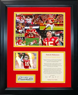 Framed Patrick Mahomes 2022 Most Valuable Player MVP Award Facsimile Laser Engraved Signature Auto Kansas City Chiefs 11"x14" Football Photo Sig Collage