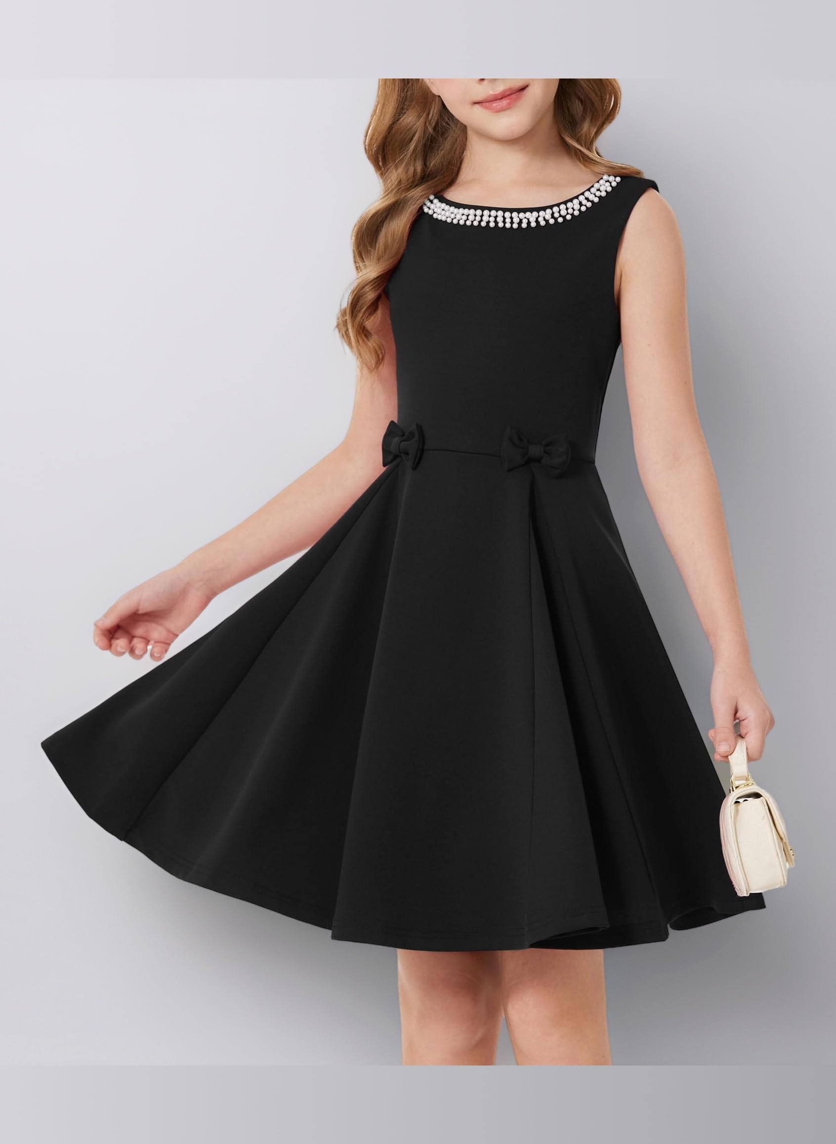 Girls Princess Dress Summer Sleeveless Round Neck A Line Birthday Party Wedding Dresses for Kid
