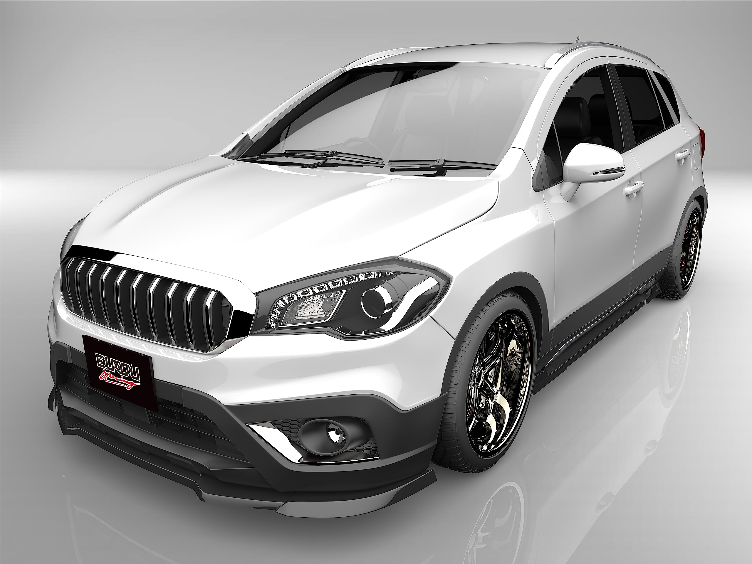 Amazon | SX4 Sクロス YA22S YB22S フロントアンダースポイラー サイド 