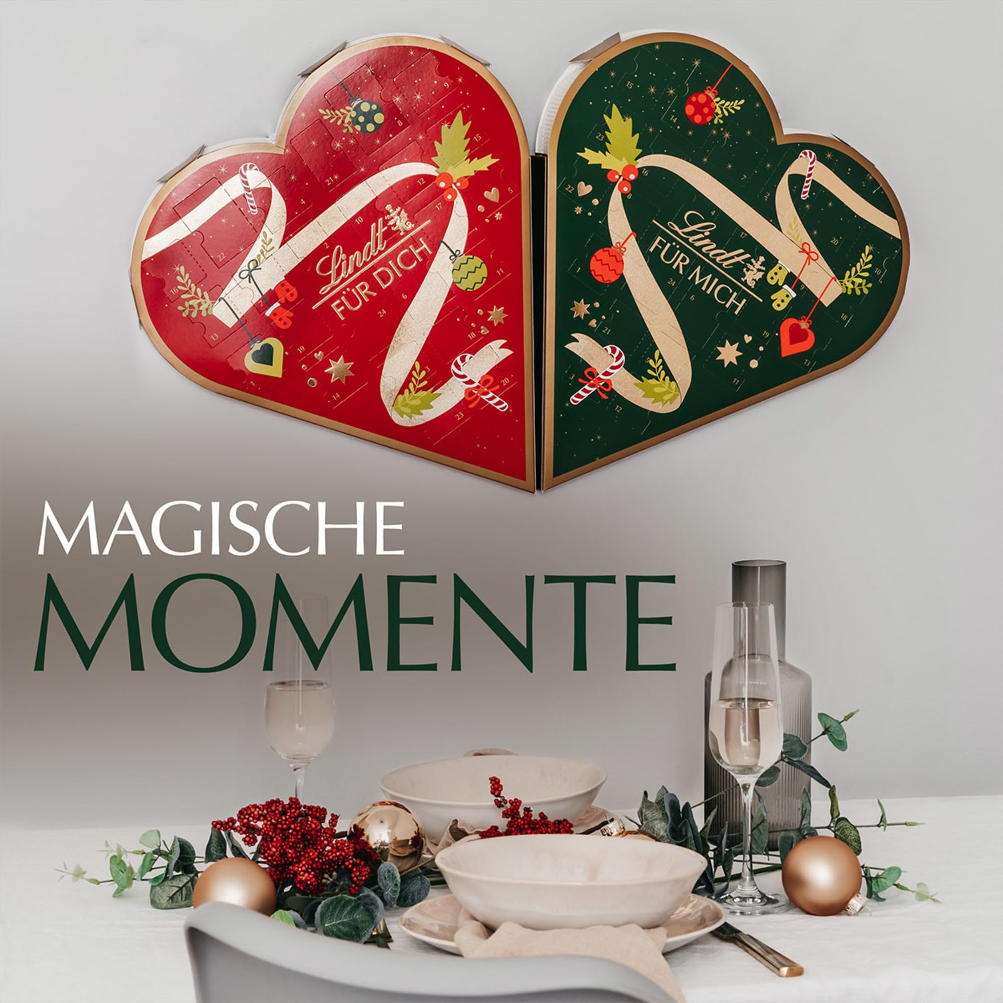 Lindt Pärchen Adventskalender 2025 505g Weihnachtliche Schokolade