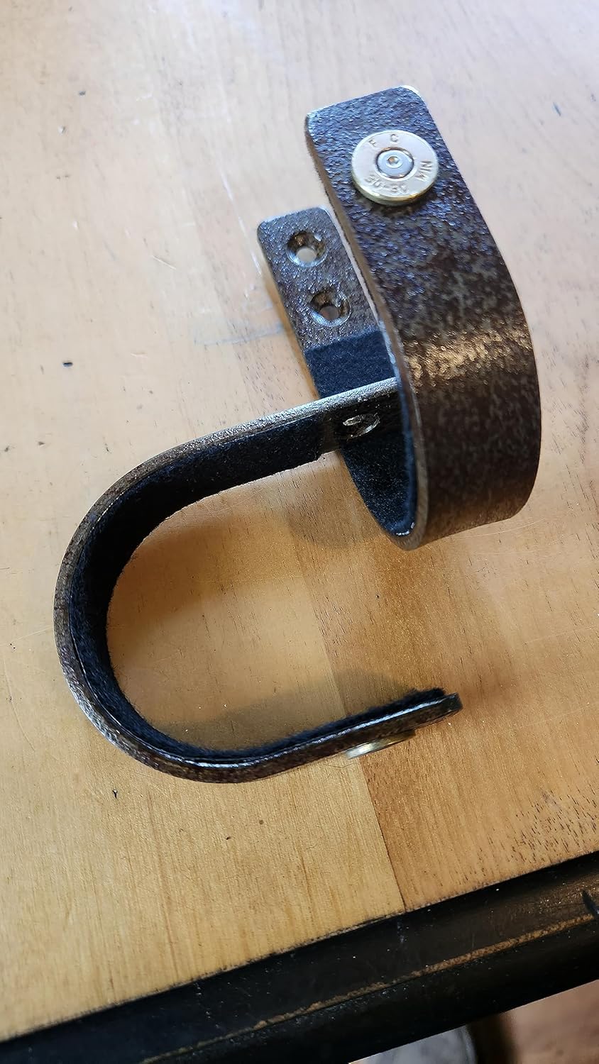 Gun Hangers Shotgun Muzzleloader Lever Action Wall Mount Gun Hooks Rack - Black & Rustic Finish (Rustic Finish, 30-30) Verdict Brackets, LLC - (Low Profile) -