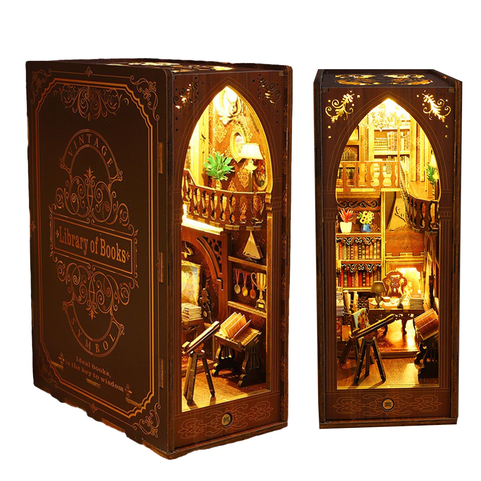 Book Nook Kit Pour Adultes Puzzle 3D Cyber Punk Maison De Poupée