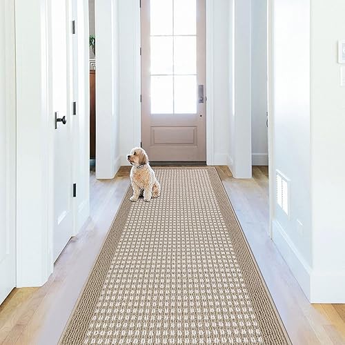 Alfombra de pasillo para lavandería, 2 x 6 pies, antideslizante, lavable, absorbente de agua, alfombra de decoración de habitación para baño, sala