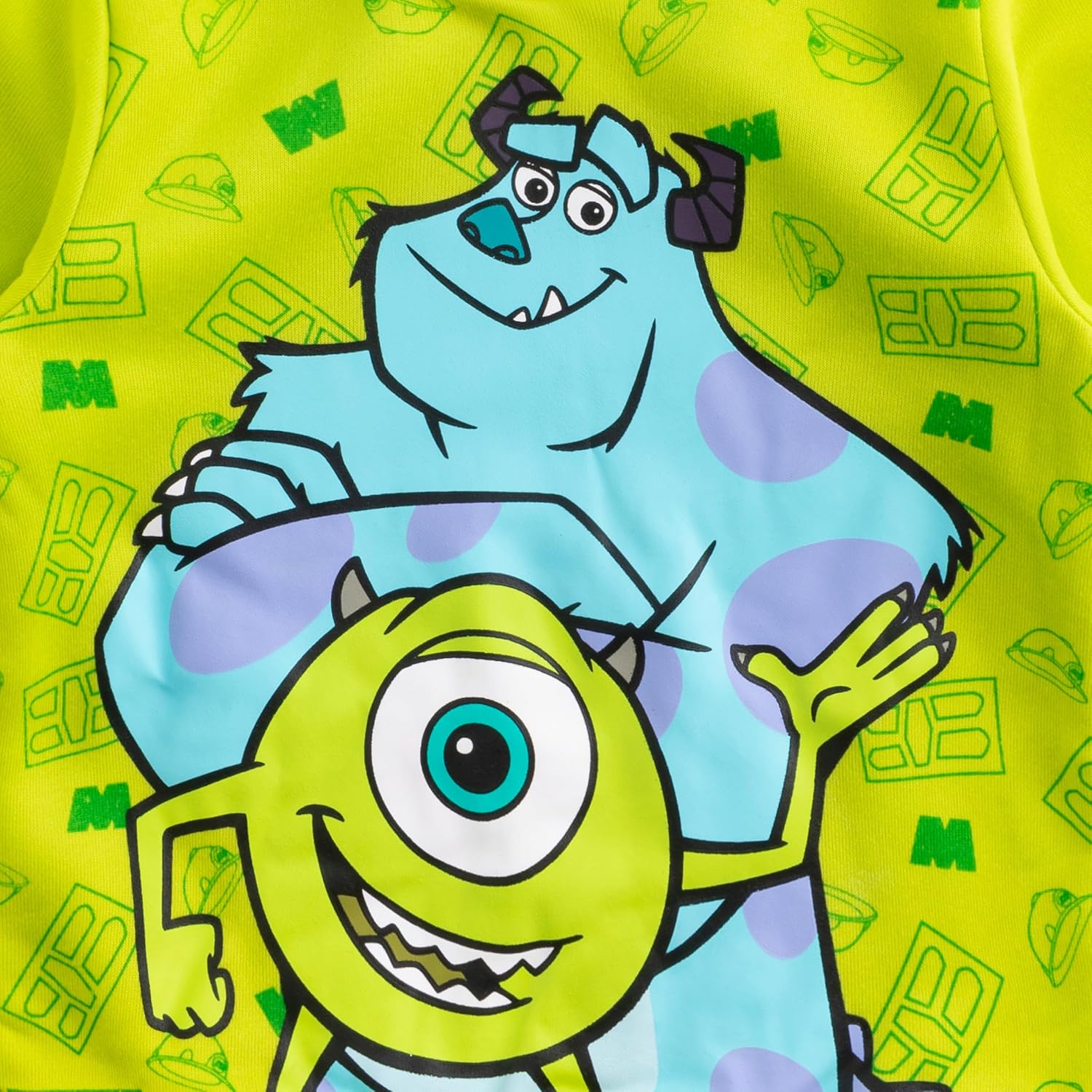 Disney Monsters Inc Mike Wazowski and Sullivan Boys Pullover Hoodie for Toddler, Little Kids - Image 4