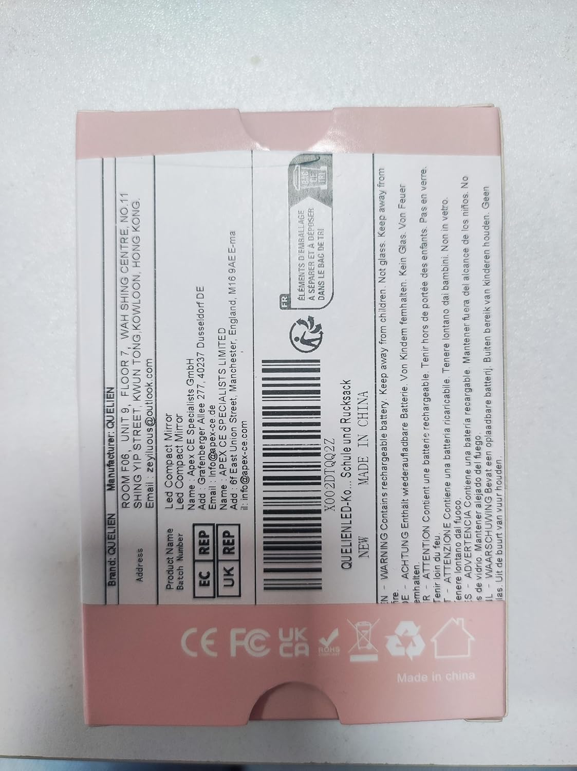 QUELIEN Lighted Compact Mirror, Rechargeable 1X/3X Magnifying Makeup Mirror Portable Natural Daylight Led Travel Makeup Mirror Small Dimmable Illuminated Mirror for Handbag - Image 4