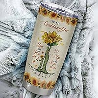 Vista 54 de Personalized To My Goddaughter From Godmother Stainless Steel Tumbler Cup Lion My Precious Goddaughter Birthday Graduation Christmas Travel Mug 20oz
