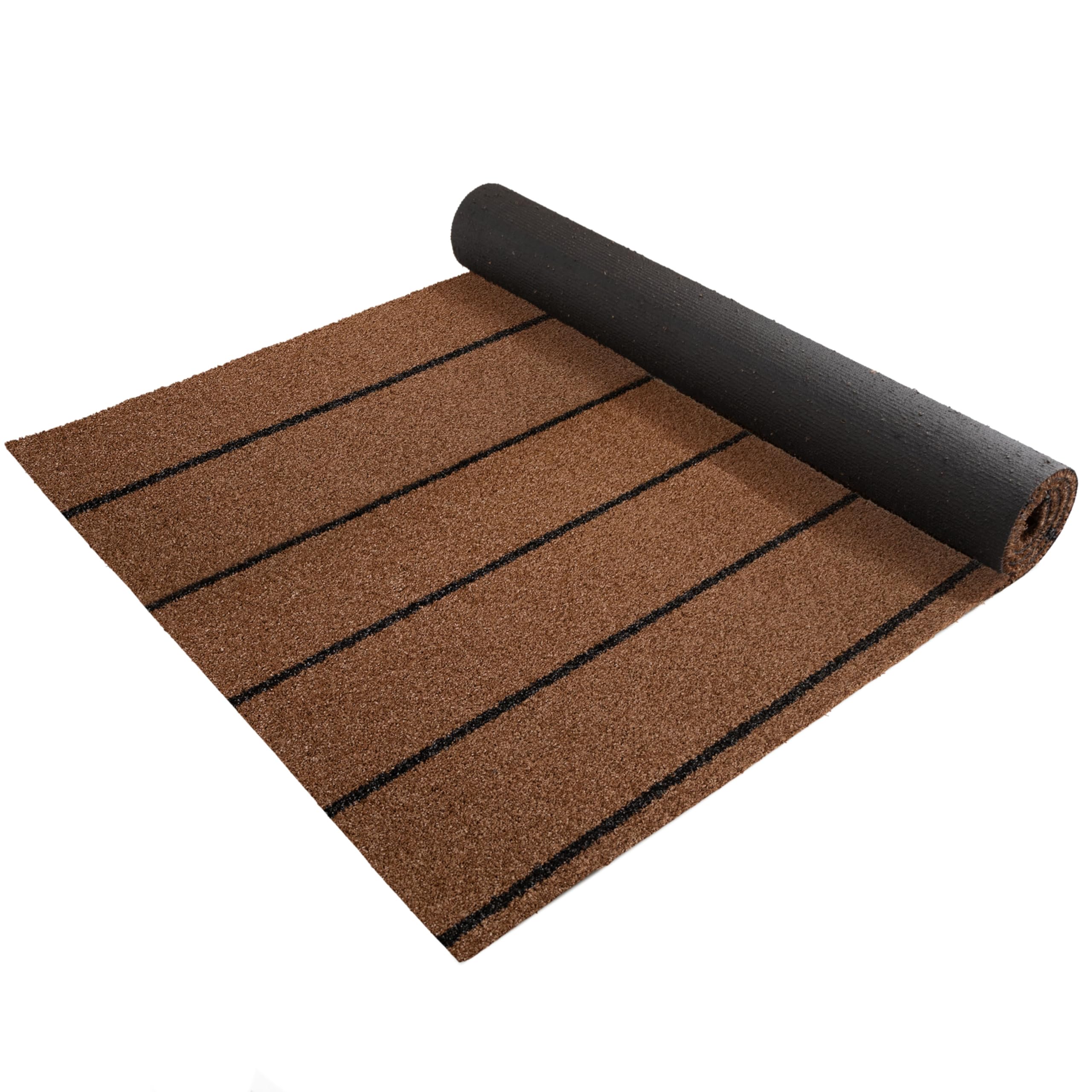 Primaflor Kunstrasen Teak | 200x150 cm | Braun | 9,5 mm | UV-stabil & wetterfest | wasserdurchlässiger Outdoorbelag | Bootsdeck Belag in Teak-Optik für Boot, Schiff, Balkon & Terrasse