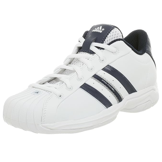 Buy adidas Kids' SS2G Pro Basketball Shoe,White/New Navy,3.5 M Big Kid at Amazon.in