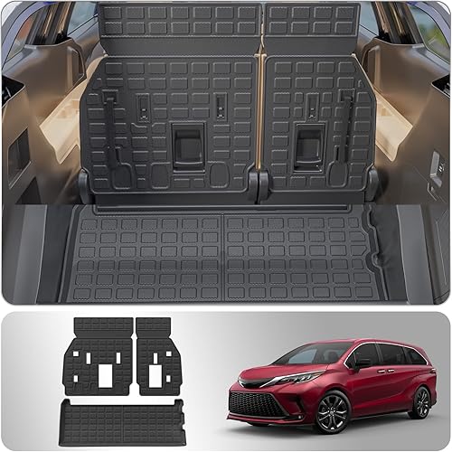 Vista 135 de Alfombrilla de carga compatible con Nissan Pathfinder 2022-2024 2025, forro de carga TPE para todo tipo de clima, accesorios Pathfinder 2023