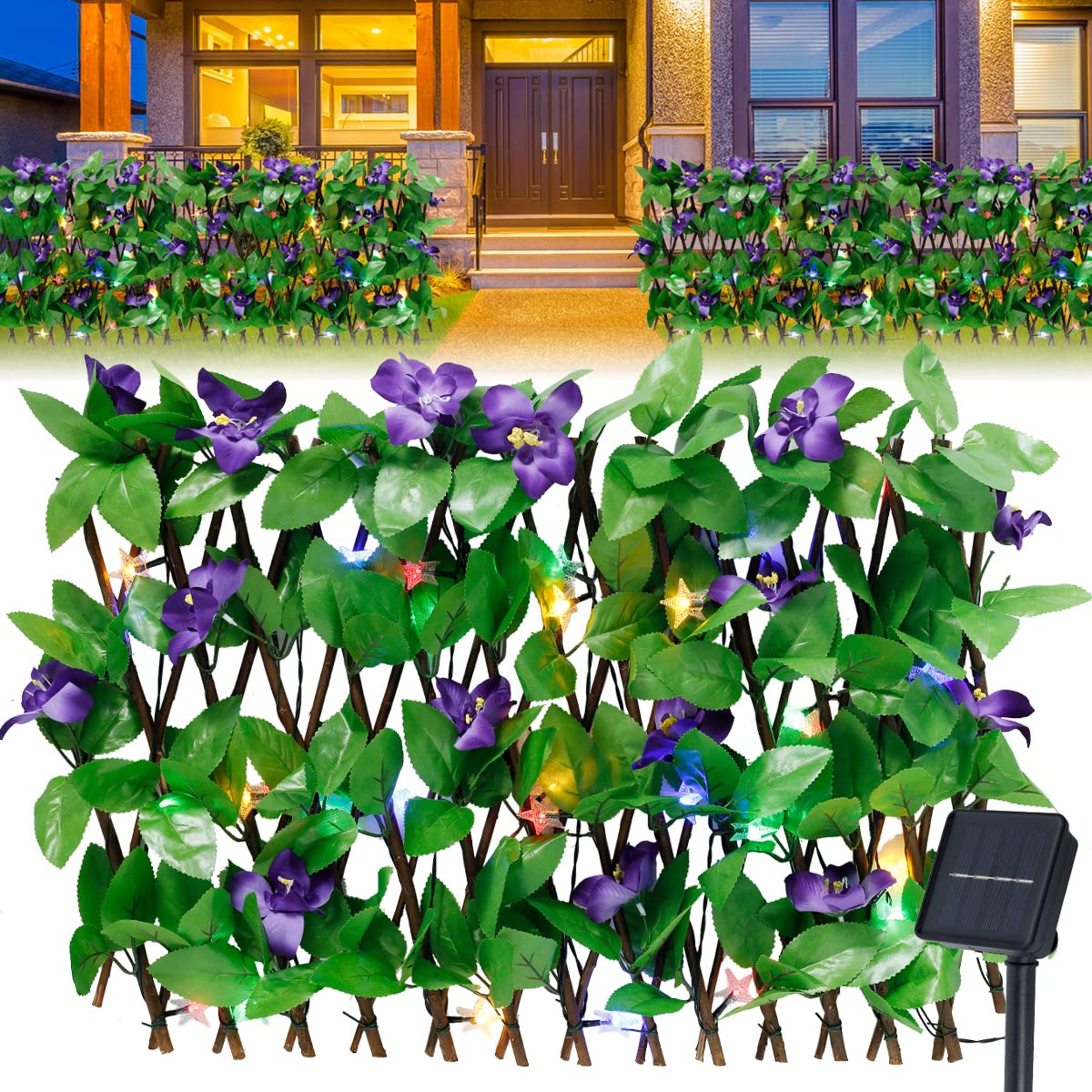 Buy Expandable Fence Privacy Screen 30x180CM Expanding Trellis Fence