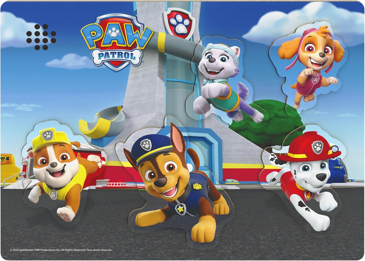 PAW Patrol Chunky Wood Sound Puzzle, for Families and Kids Ages 3 and up