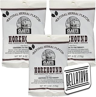 Horehound Candy Candy Bundle. Includes Three-6 Oz Bags of Claeys Old Fashioned Hard Horehound Candy. Claeys Old Fashioned ...