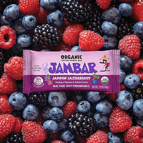 Miniatura 5 de JAMBAR Organic Artisan Energy Bar (Jammin' Jazzleberry - 12 unidades)