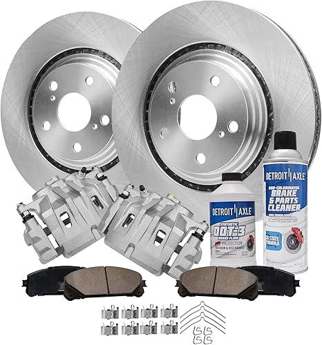 Miniatura 97 de Detroit Axle - Kit de freno trasero para Chevy GMC Suburban Silverado Sierra Yukon XL 1500 Tahoe Escalade 2007-2013 Rotores de freno de disco de