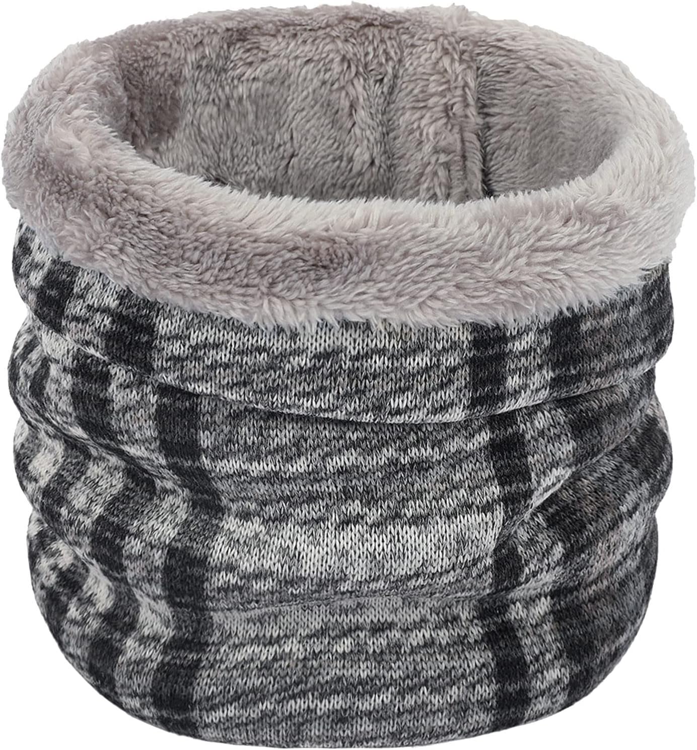 Cocila Neck Gaiter Scarf Warmth Winter Scarf Neck Warmer Gaiter Men Women Cold Weather Knit Warm Fleece Ski Tube Circle Scarves Windproof Gift Neck Warmer Women Running