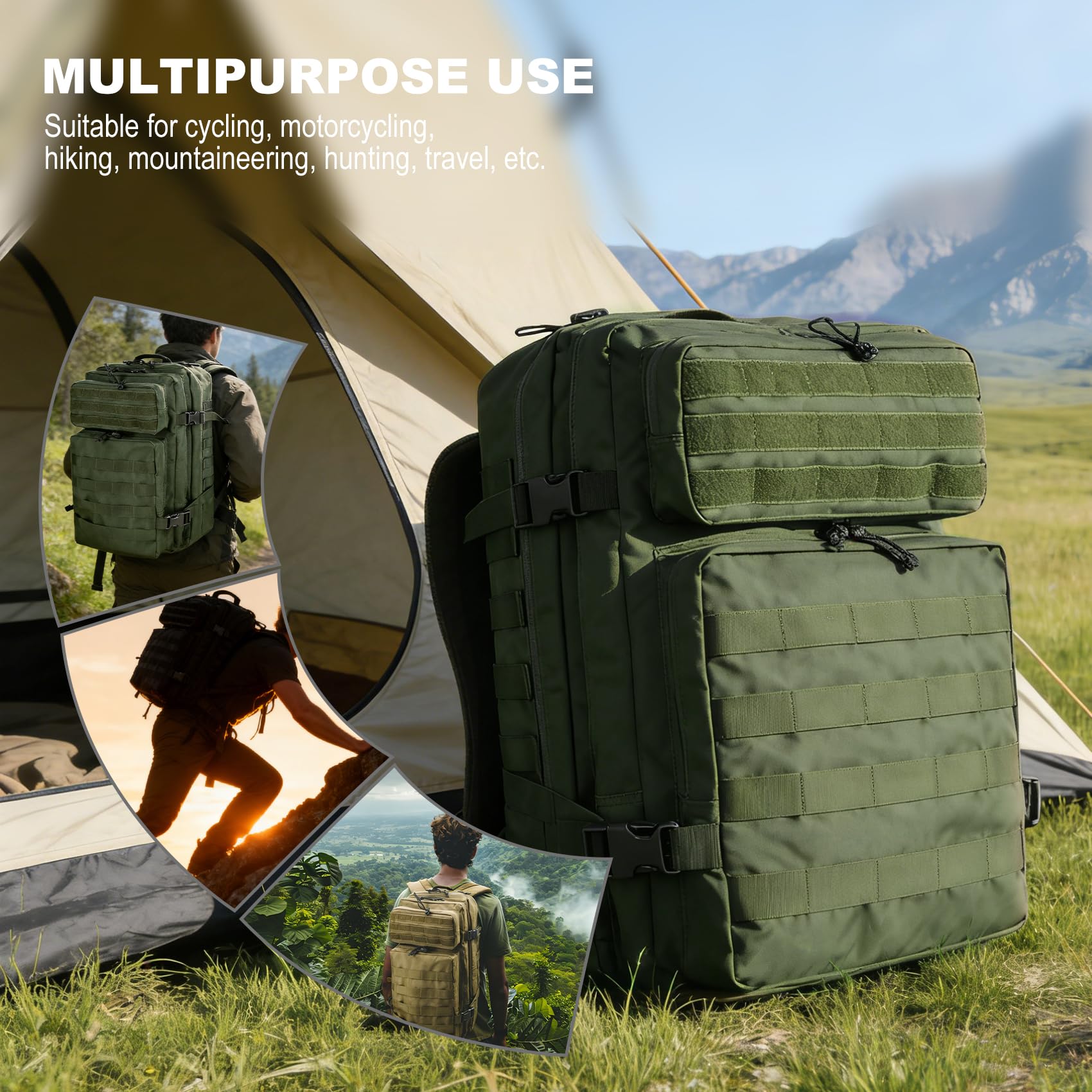 Zaino Militare 45L (Verde)