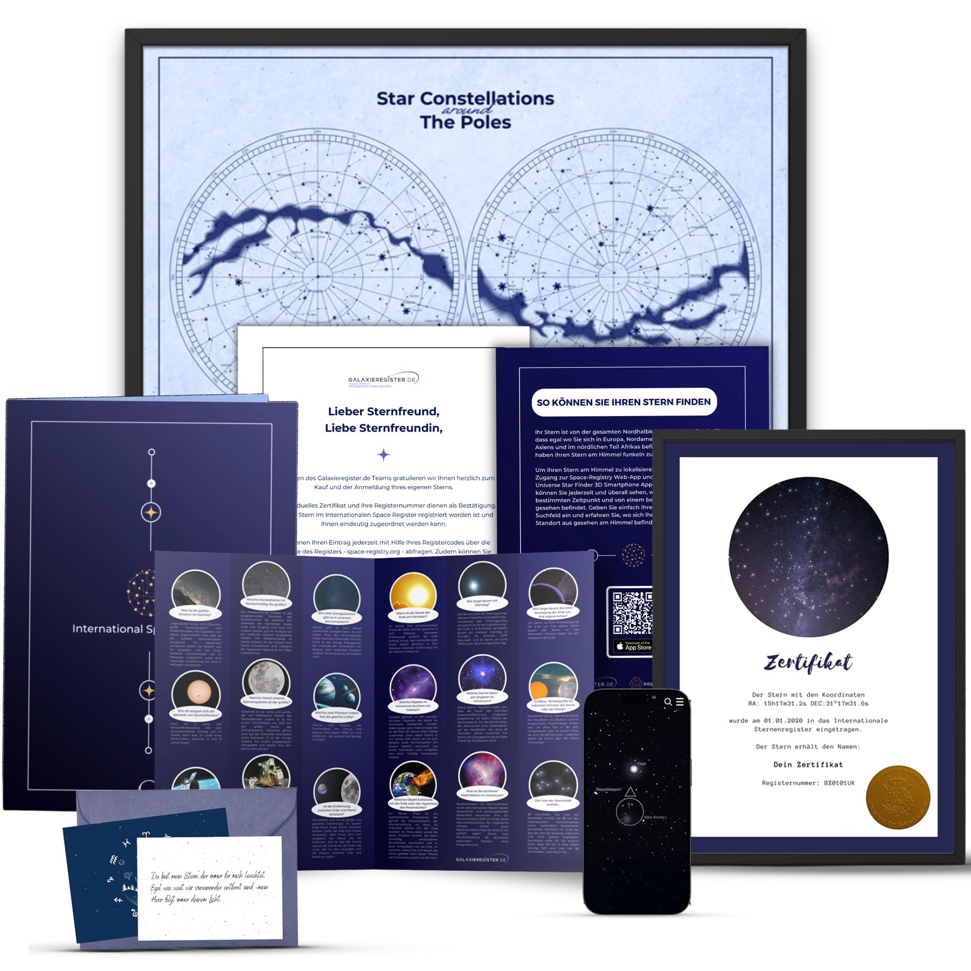 Galaxieregister Sterntaufe - Stern kaufen oder schenken - Sichtbarer Stern