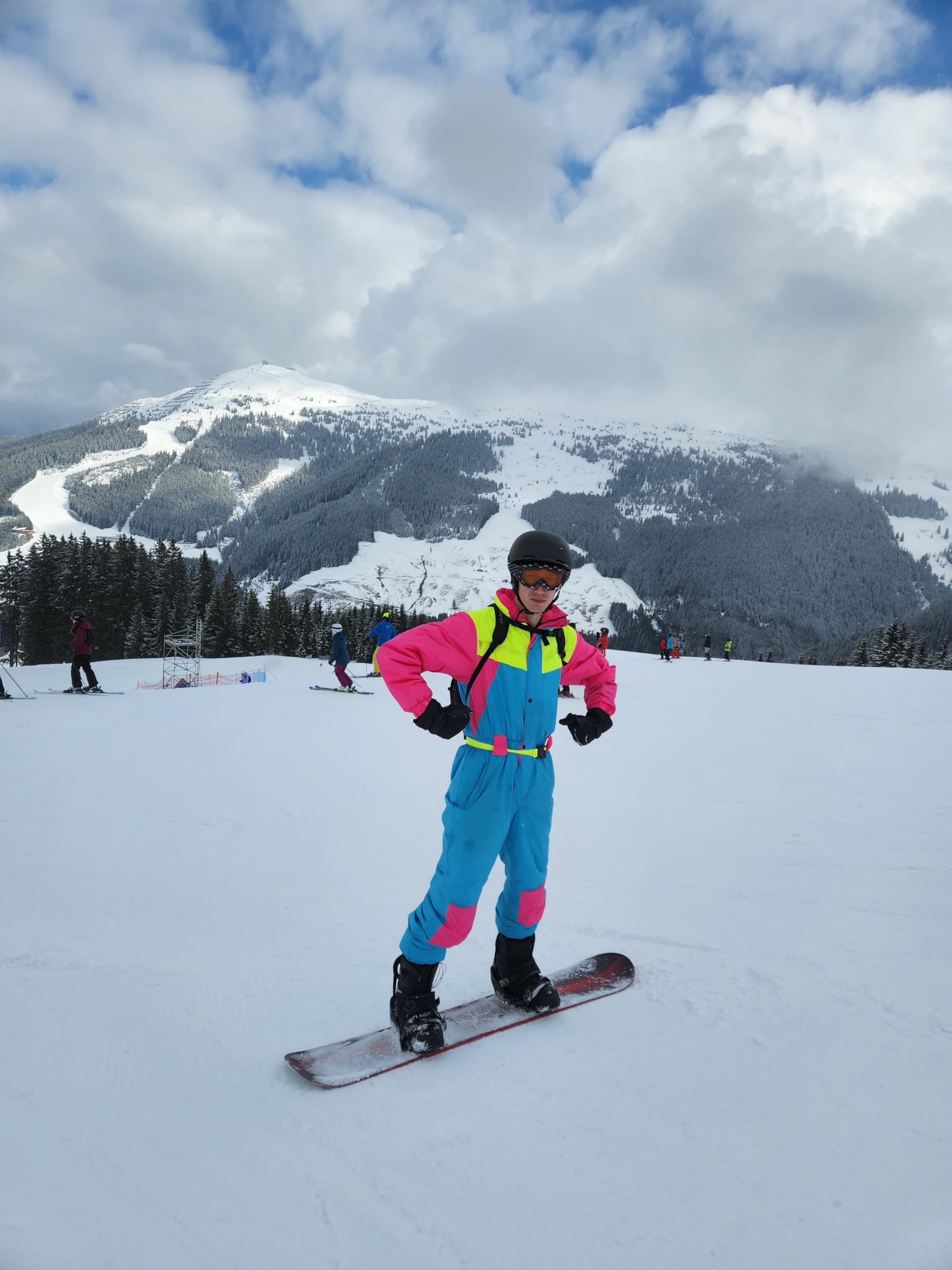 80's Skianzug - Unisex Retro-Ski-Outfit - Wind- und wasserdicht - Perfekt für Après-Ski - Erhältlich in den Größen S bis XXL