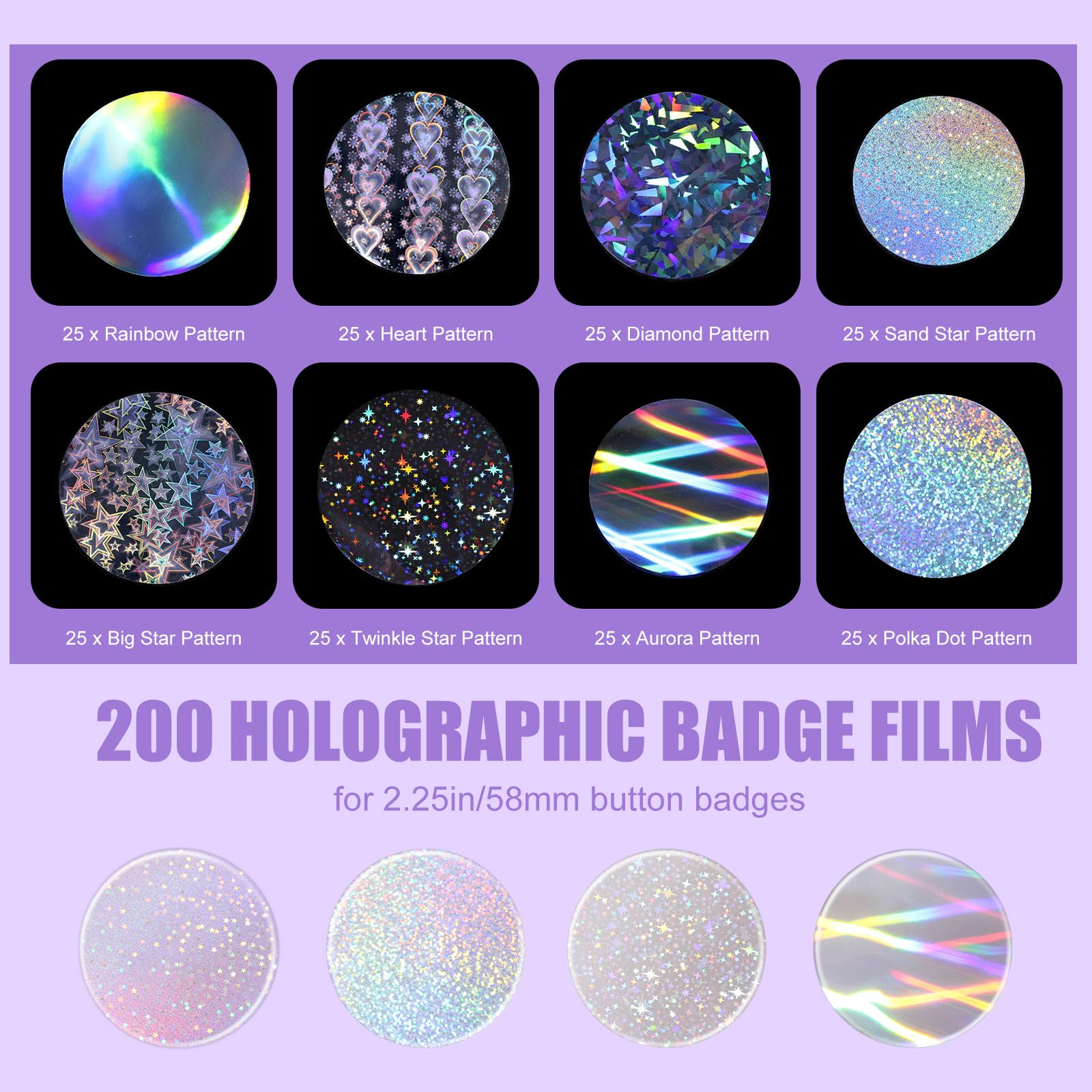 200pcs 2.76in/70mm Badge Film - Image 3