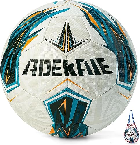 Soccer Ball Size 5 for All Age Recreational or Professional Outdoor Practice, PU Official Size&Weight, Size 5 Soccer Ball for Boys Youth Adults