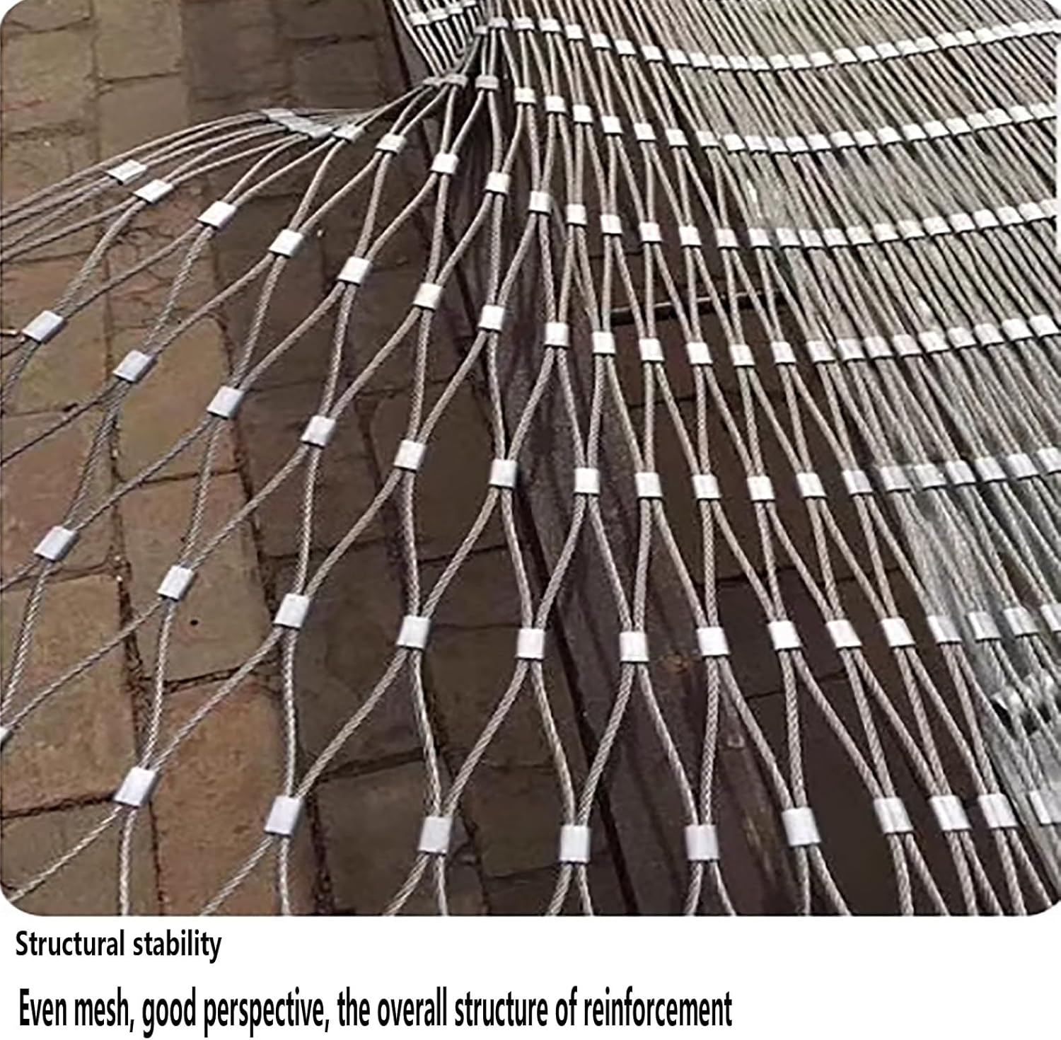 Metal Fence Mesh, Safety Protection Net Tools, Pet Fencing for Balcony, Garden Fence Mesh, Poultry Fencing,Floral Netting (Long:1-10m) (Color : 2X4M(6.6X13.1FT), Size : Mesh-20cm)
