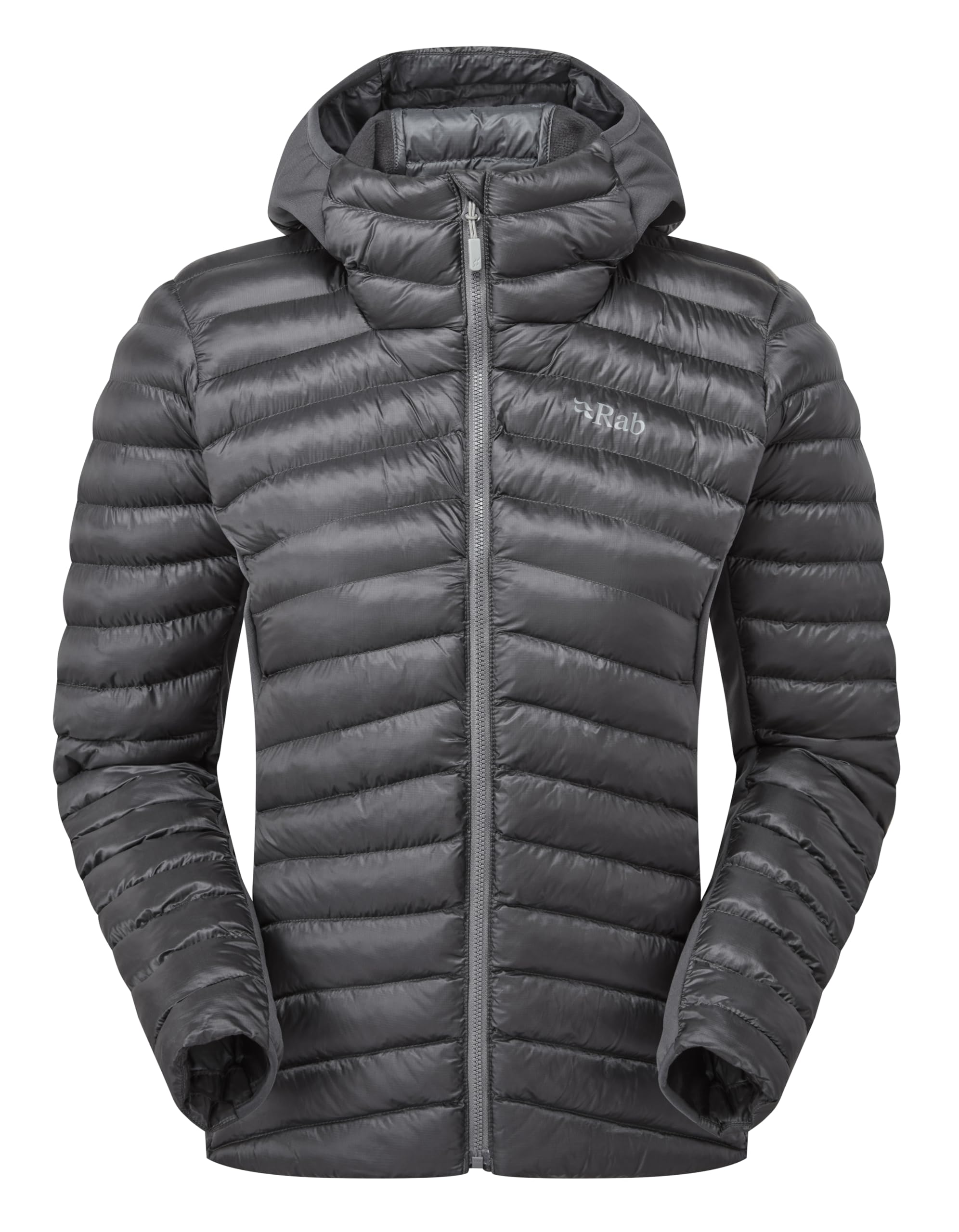 Rab Women's Cirrus Flex Hoody Lightweight Insulated Coat for Trekking, Skiing, & Climbing - Graphene - Small