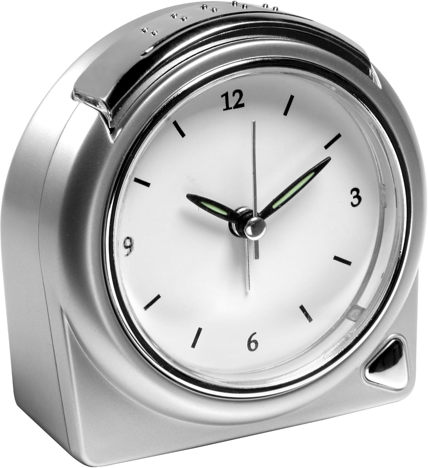 Premier Housewares Alarm Clock, 10 x 10 x 5 cm Silver Amazon.co.uk