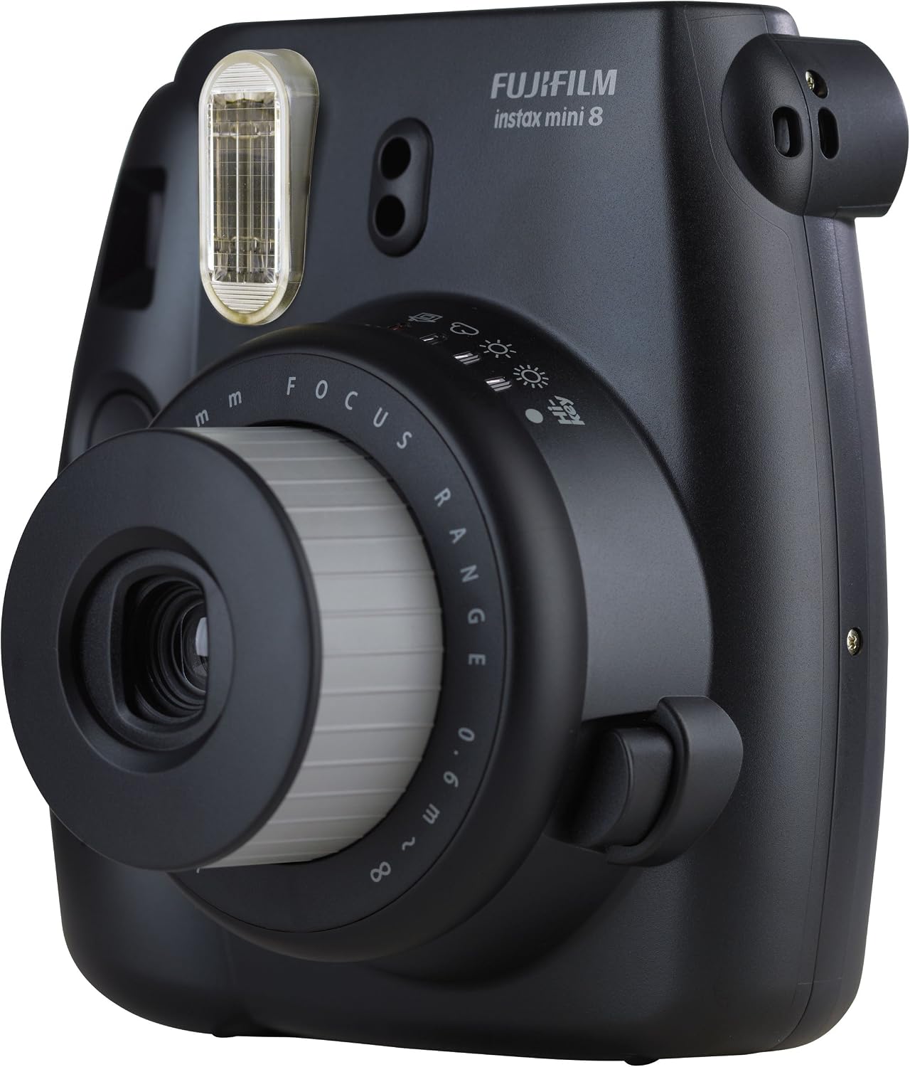 Fujifilm Instax Mini 8 Schwarz Instant Film Compact Camera Built-In Flash