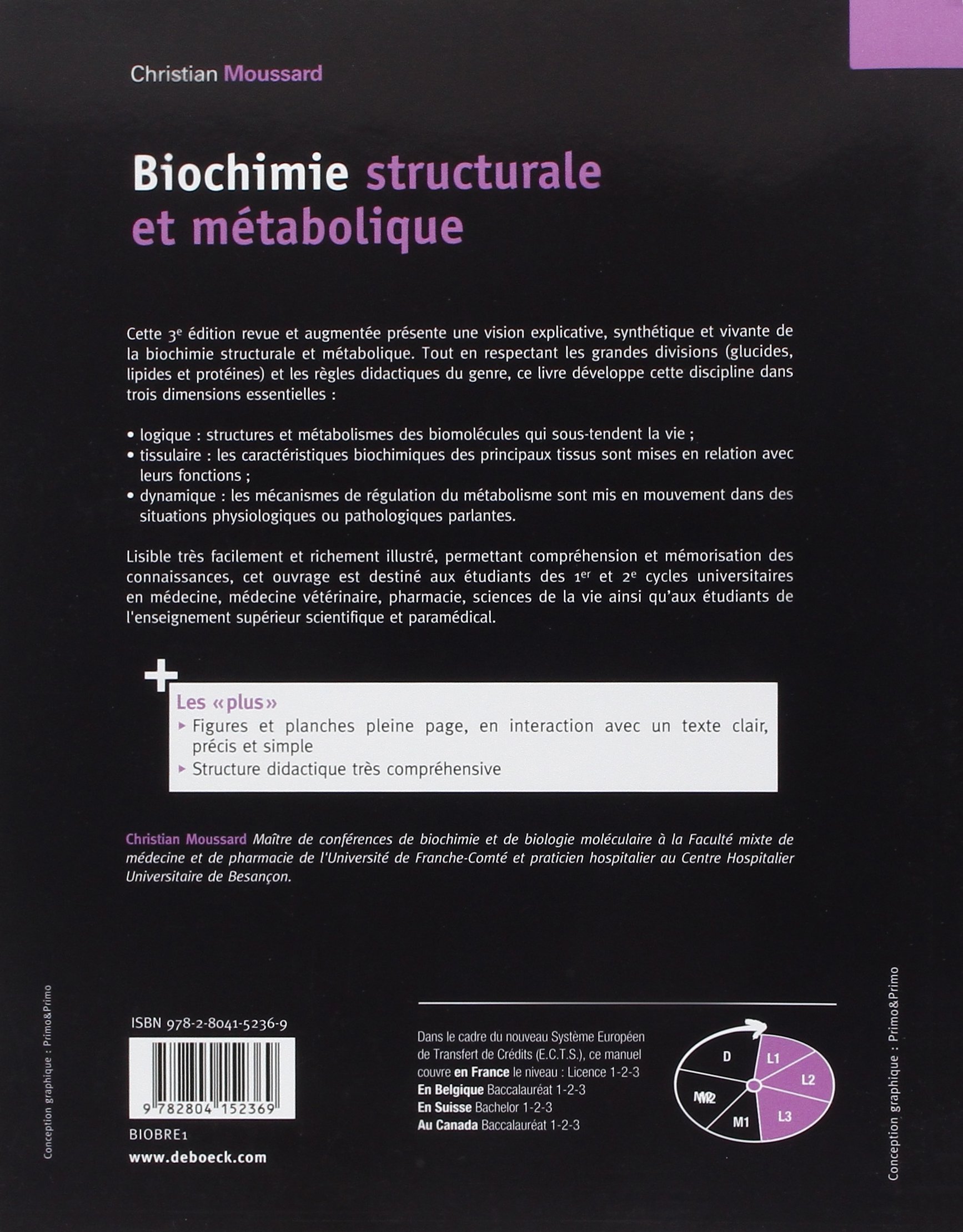 Biochimie structurale et métabolique