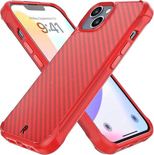 REBEL Funda para iPhone 13 Series Gen-3 de fibra de aramida premium, compatible con MagSafe, esquinas protectoras a prueba de golpes, botones de REBEL Funda para iPhone 13 Series Gen-3 de fibra de aramida premium, compatible con MagSafe, esquinas protectoras a prueba de golpes, botones de