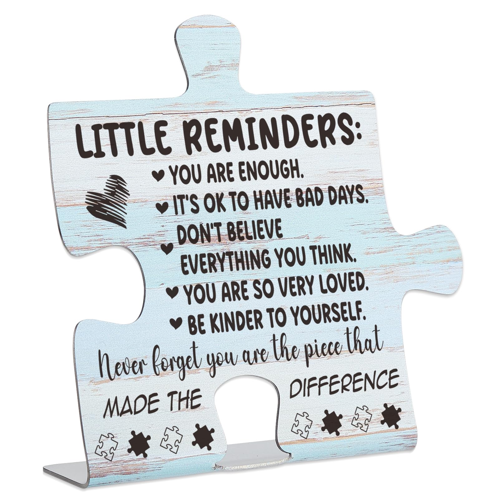 Amazon.com: Little Reminders Puzzle Desk Sign, You are Enough