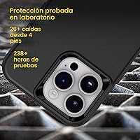 Vista 5 de OtterBox Funda para iPhone 14 Pro Max (solamente) de la serie Commuter - Negro, delgada y resistente, apta para bolsillo, con protección de puerto