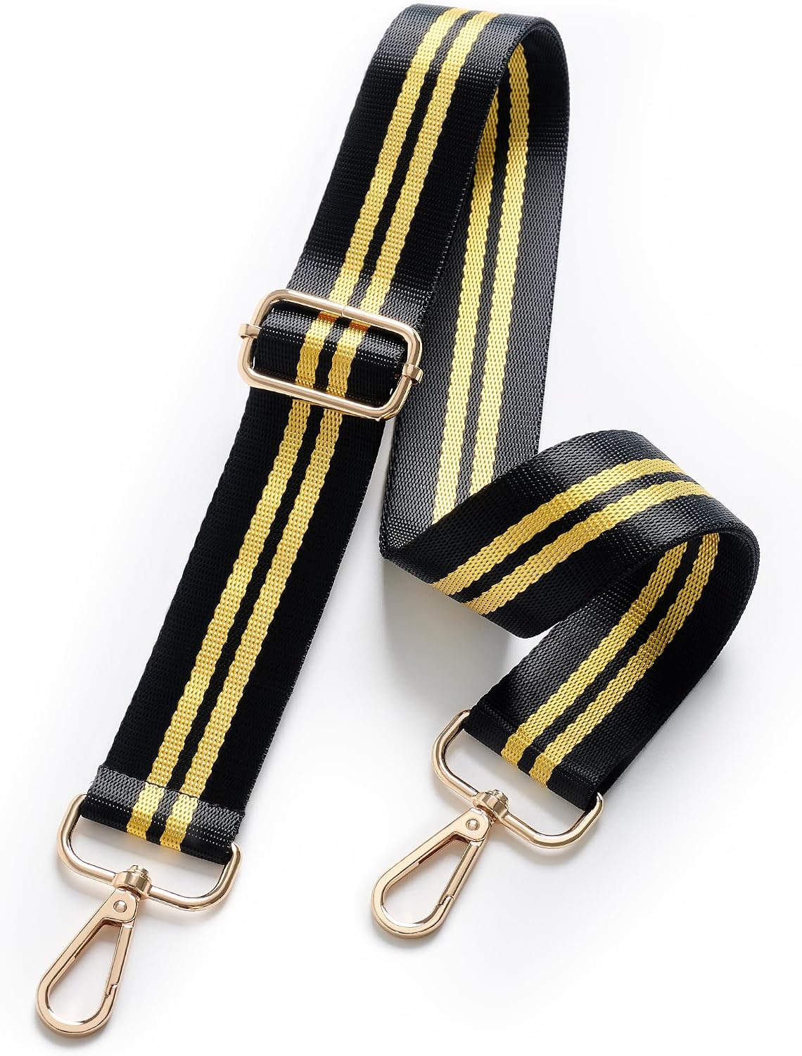 chushui Bold Stripe Purse Strap for Handbags, Woven Shoulder Strap