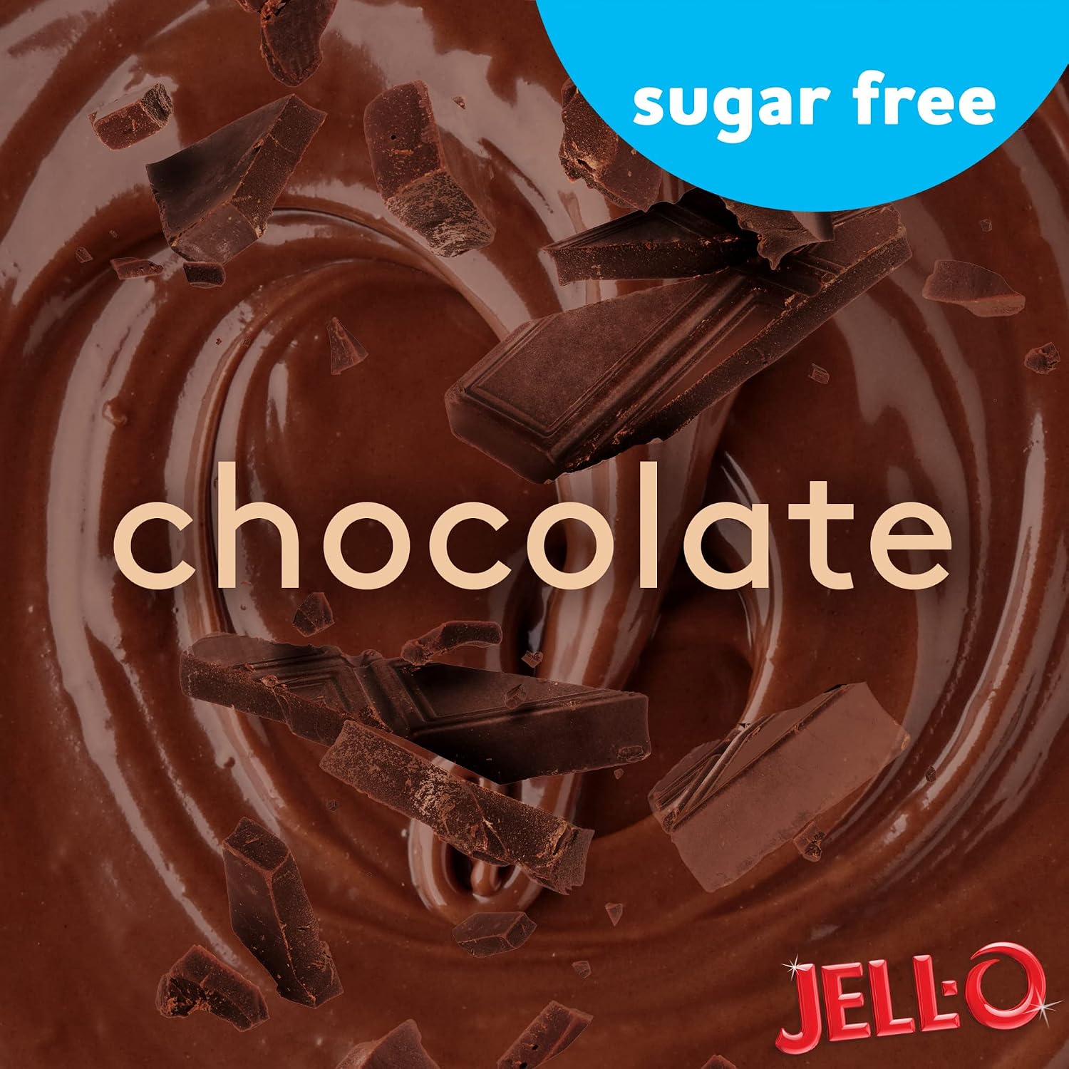Jell-O Chocolate Sugar Free Refrigerated Pudding Cups Snack (4 ct Cups)